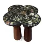 Bàn trà epoxy resin 4 cánh