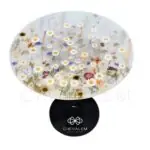 Bàn trà epoxy resin hoa cổ điển B06