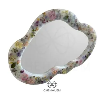 Gương epoxy resin hoa đám mây G02