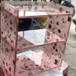 Kệ tủ trang trí epoxy resin 3 tầng