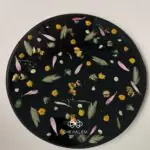 Khay trang trí epoxy resin hoa nhí mẫu 1
